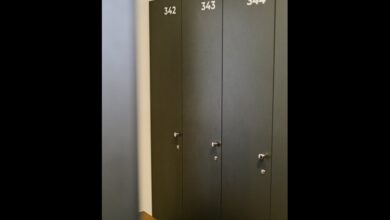 Moderne Spinde für Mitarbeiter und Schließfachschränke